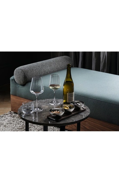 Georg Jensen Set Of 6 Bern Crystal White Wine Glasses In Clear