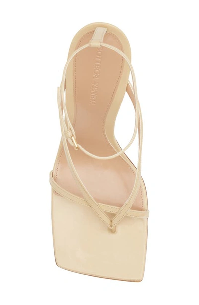 Shop Bottega Veneta Stretch Square Toe Sandal In Cane Sugar