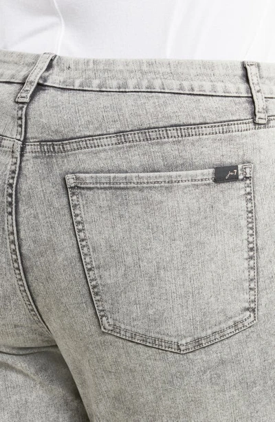 Shop Jen7 By 7 For All Mankind Ripped Slim Boyfriend Jeans In Stonewash Grey