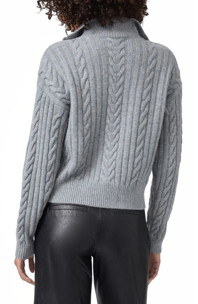 Shop Paige Maylene Wool Blend Pullover Sweater In Heather Grey