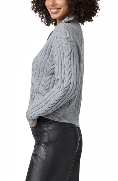 Shop Paige Maylene Wool Blend Pullover Sweater In Heather Grey
