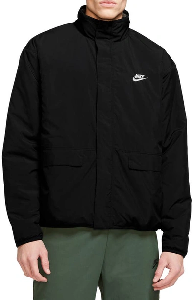 Nike Reversible Winterized Zip Jacket In Black | ModeSens