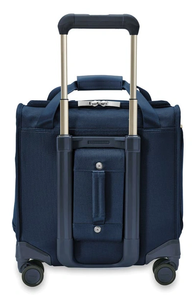 Shop Briggs & Riley Baseline Cabin Spinner Carry-on Bag In Navy