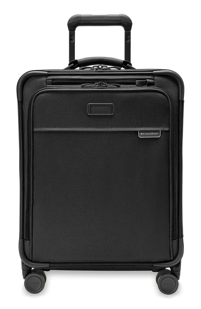 Shop Briggs & Riley Baseline Global Spinner Carry-on In Black