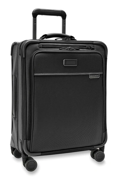 Shop Briggs & Riley Baseline Global Spinner Carry-on In Black