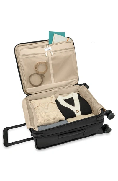 Briggs & Riley Baseline Global Carry On Spinner Suitcase In Black