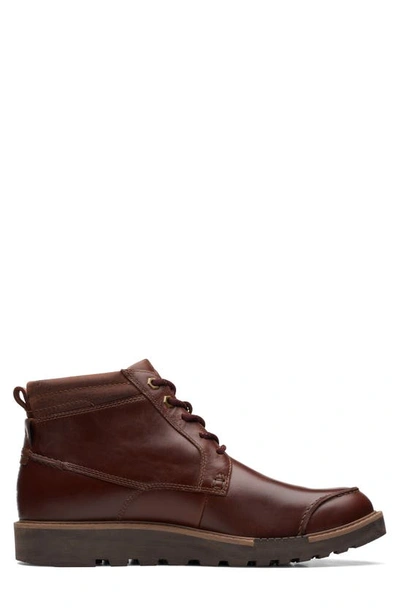 Shop Clarks Hinsdale Mid Boot In Brown Leather