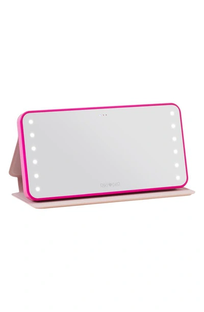 Shop Riki Loves Riki Riki Powerful Led-lighted Mirror & Power Bank In Pink