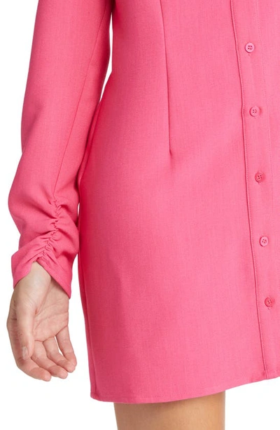 Shop Area Stars Long Sleeve Shirtdress In Pink