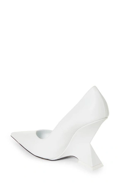 Shop Attico Cheope Pointed Toe Pump In White