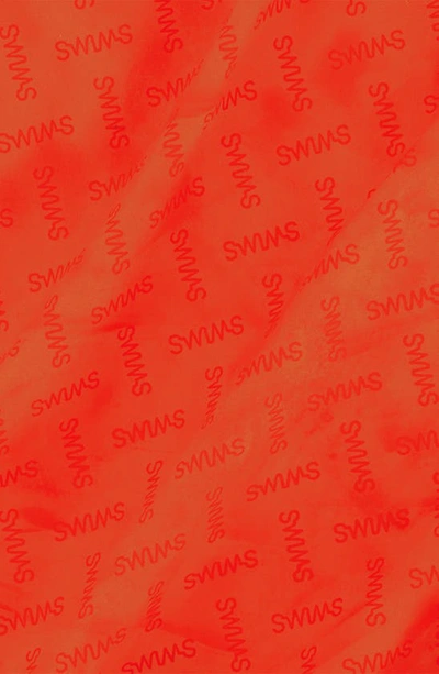 Shop Swims Saline Water Reactive Swim Trunks In  Orange