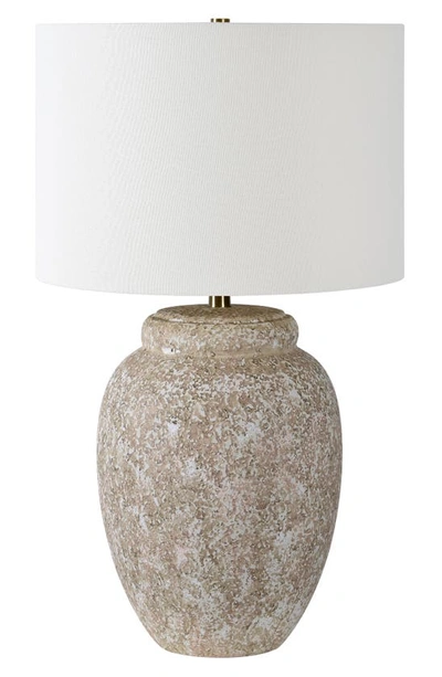 Shop Renwil Wassily Ceramic Table Lamp In Painted Cream Off-white