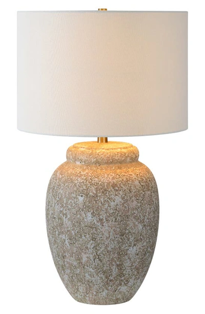 Shop Renwil Wassily Ceramic Table Lamp In Painted Cream Off-white