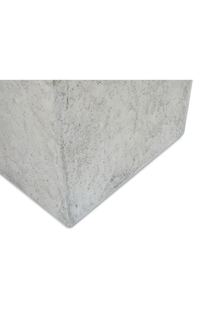 Renwil Alona Stoneware Cube Planter In Beige Taupe