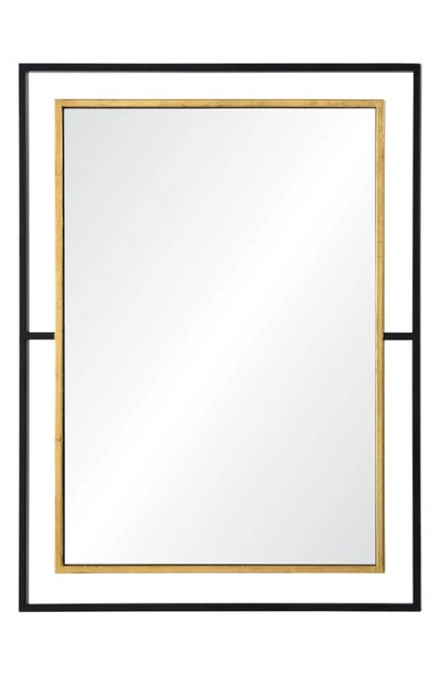 Shop Renwil Gray Mirror In Mirror Black Antique Gold