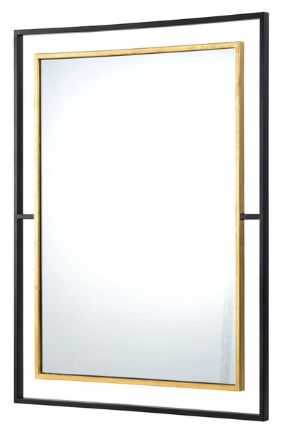 Shop Renwil Gray Mirror In Mirror Black Antique Gold