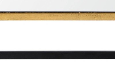 Renwil Ren-wil Gray Mirror In Black & Gold In Mirror Black Antique Gold