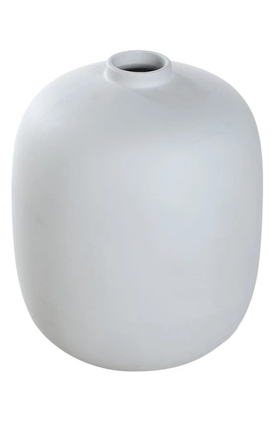Shop Renwil Berane Glazed Porcelain Vase In Glazed Matte Off-white Finish