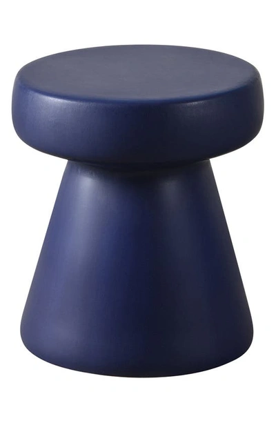 Shop Renwil Charlie Outdoor Table In Matte Navy