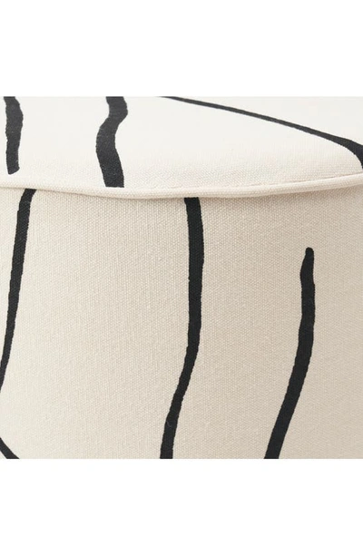 Renwil Ren-wil Rachelle Stool In Cream Base/ Black Lines