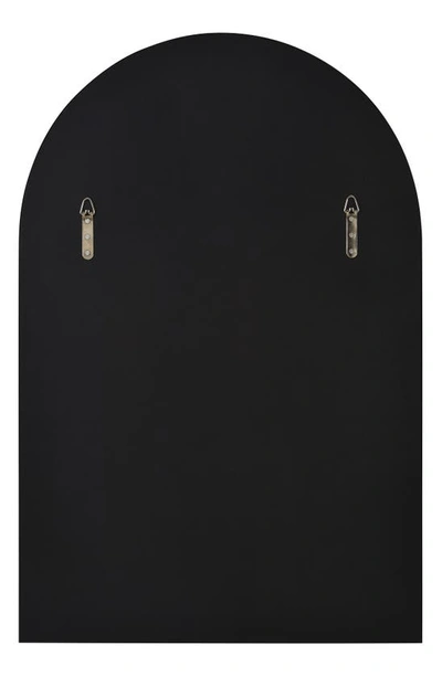 Shop Renwil Warren Arch Mirror In Matte Black