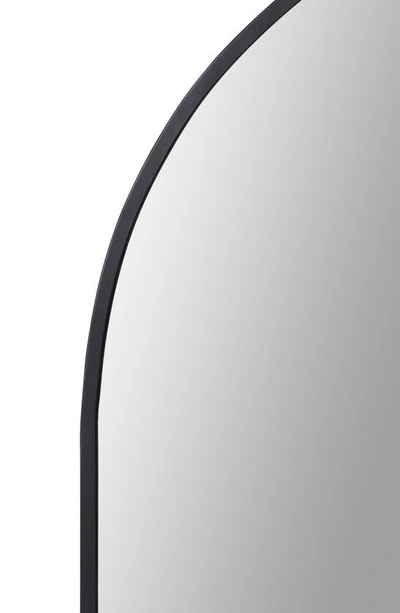 Shop Renwil Warren Arch Mirror In Matte Black