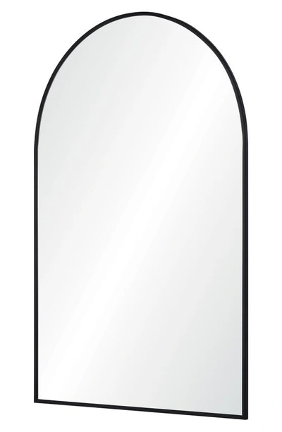 Shop Renwil Warren Arch Mirror In Matte Black