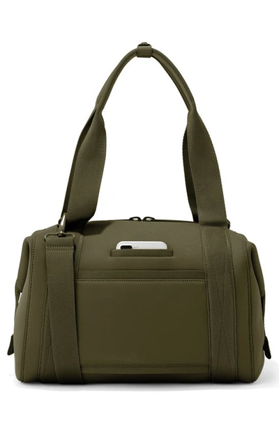 Dagne Dover Medium Landon Neoprene Carryall Duffle Bag In Dark Moss