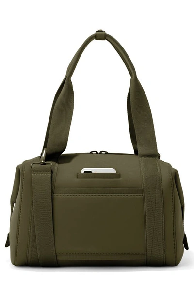 Shop Dagne Dover Landon Medium Neoprene Carryall In Dark Moss