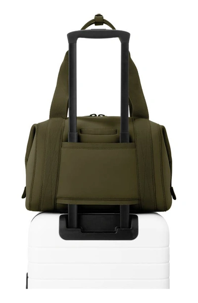Dagne Dover Medium Landon Neoprene Carryall Duffle Bag In Dark Moss