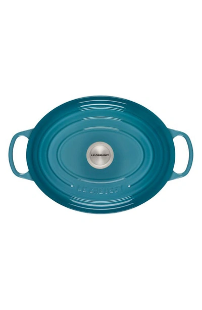 Le Creuset 6.75-qt. Signature Oval Dutch Oven In Caribbean