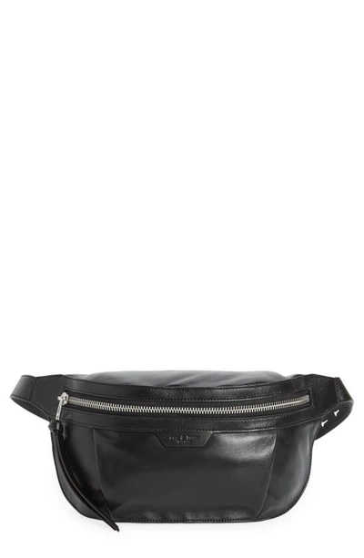 Shop Rag & Bone Commuter Leather Belt Bag In Black