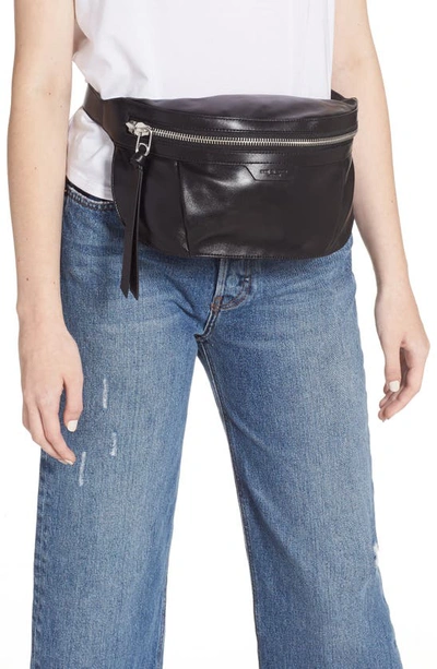 Shop Rag & Bone Commuter Leather Belt Bag In Black