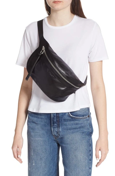 Shop Rag & Bone Commuter Leather Belt Bag In Black
