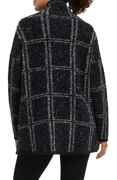 Nom Maternity Women's Lia Tunic Nursing Sweater In Black Windowpane