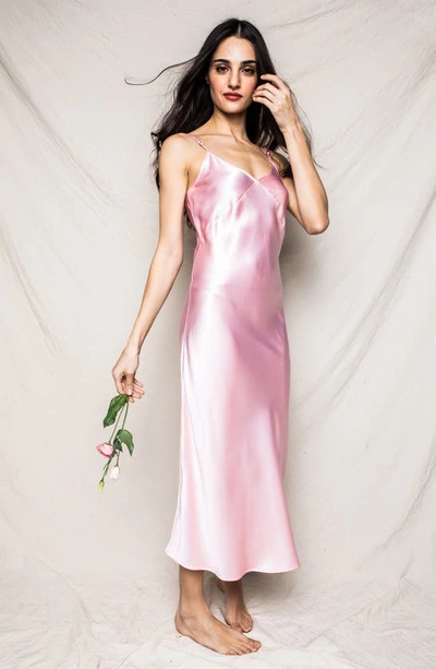 Shop Petite Plume Silk Nightgown In Pink