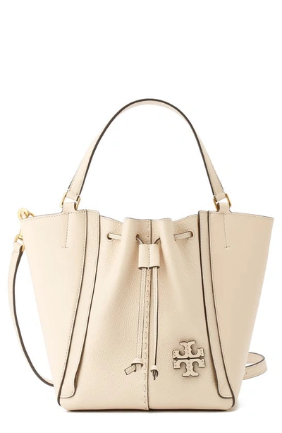 Tory Burch Mcgraw Dragonfly Drawstring Shoulder Bag In Brie