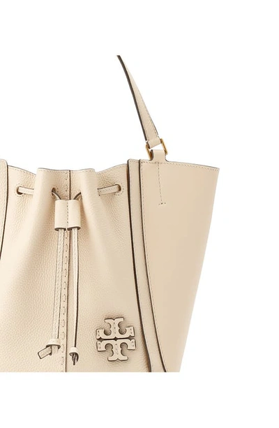 Tory Burch Mcgraw Dragonfly Drawstring Shoulder Bag In Brie