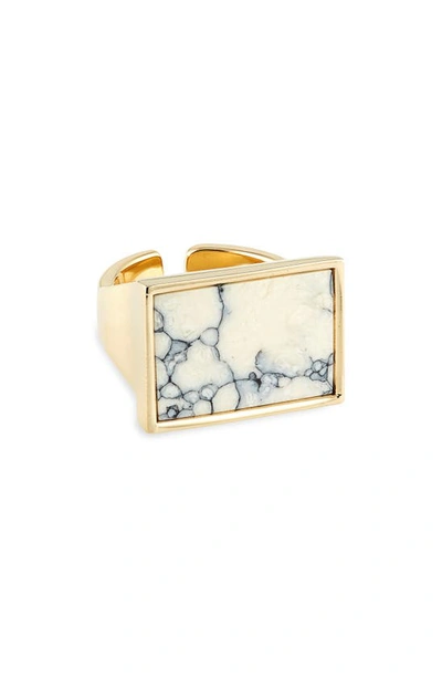 Shop Isabel Marant To Dance Marbled Ring In Ecru