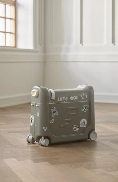 Shop Stokke Kids' Bedbox® 19-inch Ride-on Carry-on Suitcase In Dusty Olive