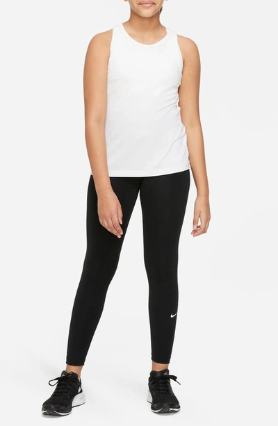 Shop Nike One Dri-fit Leggings In Black/ White
