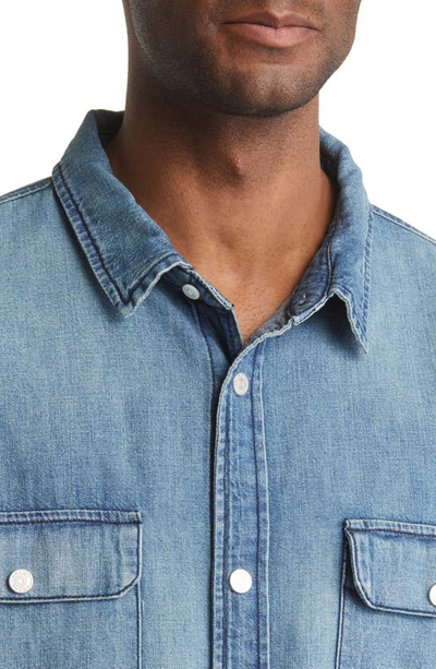 Shop Frame Denim Button-up Shirt In Lookout