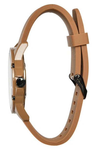 Spgbk Watches Unisex Sandhill Brown Silicone Strap Watch 44mm In Coffee Brown