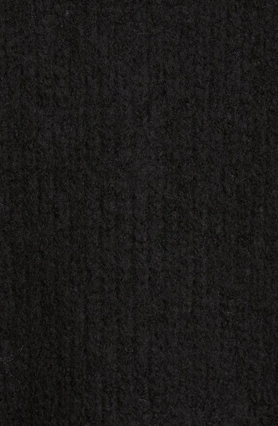Shop Stella Mccartney Fur Free Bouclé Panel Wool Blend Cardigan In Black Multicolor