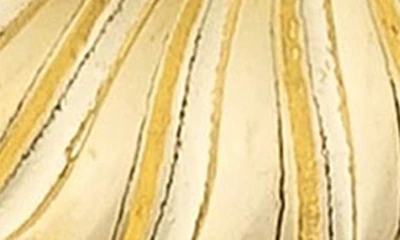 Ettika Teardrop Wave Detailed 18k Gold Plated Earrings In Gold
