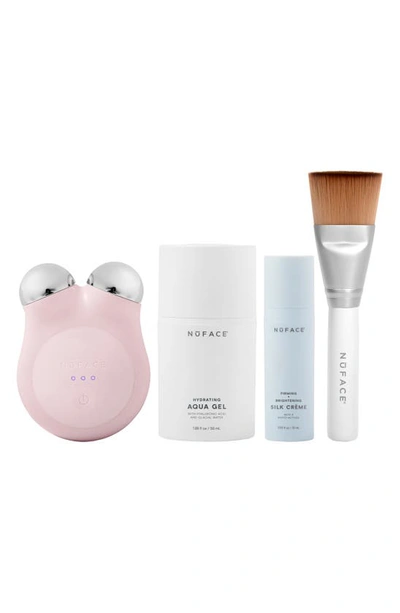 Shop Nuface Mini+ On-the-go Facial Toning Starter Kit $309 Value In Sandy Rose