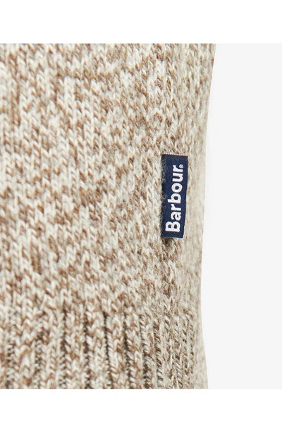 Barbour Sid Half-zip Sweater In Stone Marl