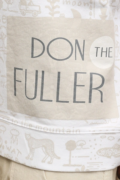 Shop Don The Fuller White Cotton Men's Sweater