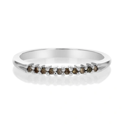Shop Vir Jewels 1/10 Cttw Champagne Diamond Ring .925 Sterling Silver 10 Stones Round Prong