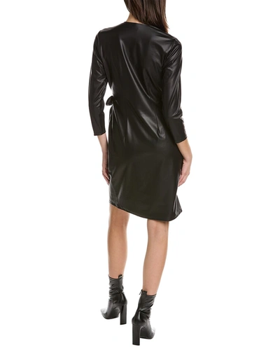 Shop Anne Klein Classic Wrap Dress In Black